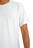 Man in white T-shirt on isolated background png