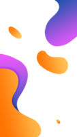 gradient fluid isolated background png