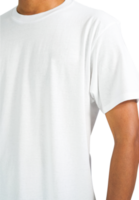 homme en t-shirt blanc sur fond isolé png