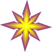 étoile fleur forme autocollant étiquette brillant décoration abstrait fond illustration png