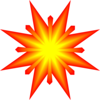 brillante estrella flor brillante pegatina etiqueta brillante decoración resumen fondo ilustración png