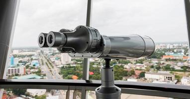 binoculars on tower photo