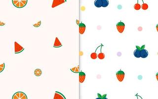 Fruit pattern concept vector