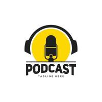 Podcast logo design for business companies, podcasters and more vector