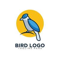 diseño de logotipo de pájaro moderno para marca de empresa comercial vector