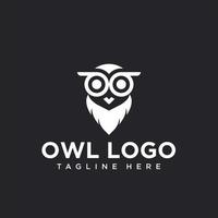 Modern owl logo design for business company or community vector