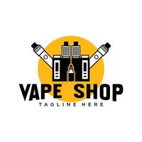 diseño de logotipo de vape para tienda de vape vector