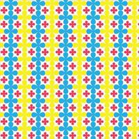 Colourful flower pattern vector