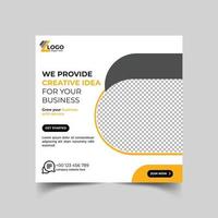 Corporate social media banner vector