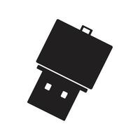 illustration of mini usb or flashdisk vector