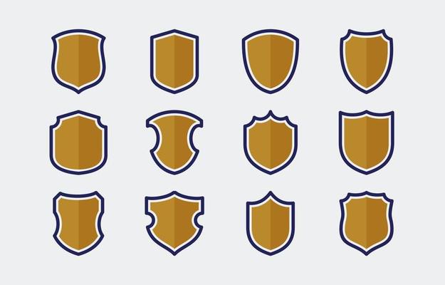 Shield Different Shape Icon Collection