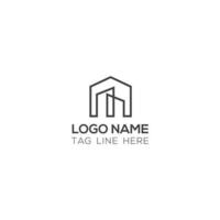 Real estate, technology, letter, branding, house, home, luxury logo design vector