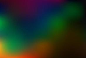 Dark Multicolor, Rainbow vector blurred bright pattern.