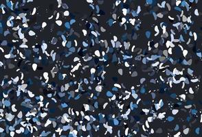 Light blue vector template with memphis shapes.