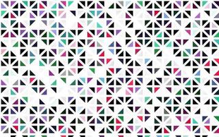 Light Multicolor, Rainbow vector seamless texture in triangular style.