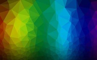 Light Multicolor, Rainbow vector shining triangular background.