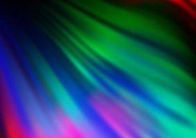 Dark Multicolor, Rainbow vector template with bubble shapes.