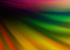 Dark Multicolor, Rainbow vector glossy bokeh pattern.