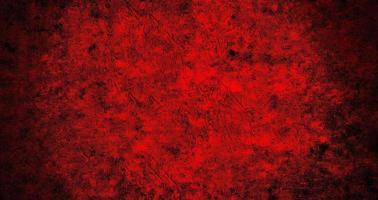 Old black red textured concrete wall grunge background photo