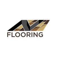 Creative Logo initial letter N flooring design image vector