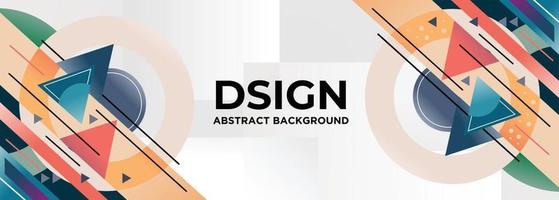 Abstract geometric vector for banner design