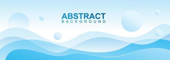 Wavy background concept for banner with blue color design vector