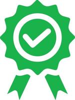 certified medal icon. Approval check symbol collection vector