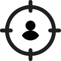 user target icon. Focus target user vector icon. Target goal icon. target focus arrow. marketing aim design