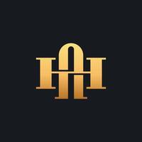 Initial HA AH H A Monogram Logo Template. Initial Based Letter Icon Logo vector