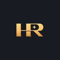 Initial HR RH H R Monogram Logo Template. Initial Based Letter Icon Logo vector