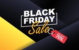 black friday sale banner template design illustration vector