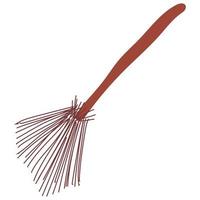 Icon of a hand drawn doodle broom.Single design graphic element. vector