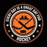 hockey t shirt design vector