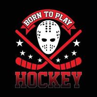 vector de diseño de camiseta de hockey