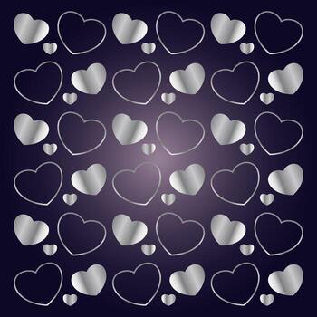 plantilla de vector de diseño de patrón de corazón