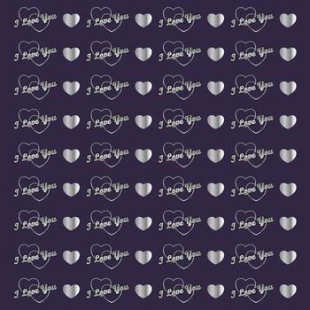 Heart pattern design vector template