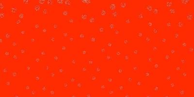 Light red vector natural layout with flowers.