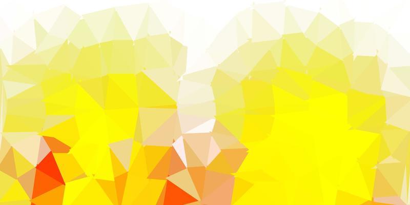 Light yellow vector polygonal backdrop.