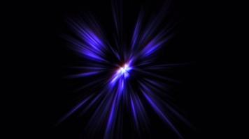Loop center blue purple flares light streaks shine video