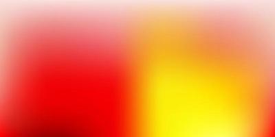 Light Red, Yellow vector blurred background.