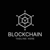 block chain logo design vector