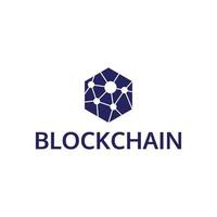 block chain logo design vector
