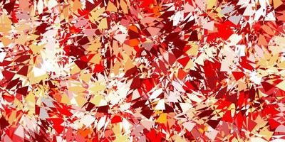 Light red vector background with triangles.