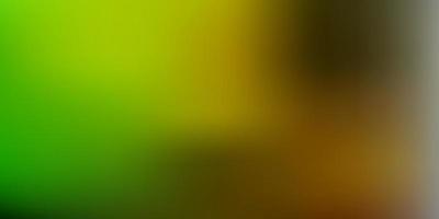 Dark green, yellow vector abstract blur background.
