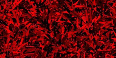 Dark Red vector texture with triangular style.