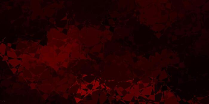 plantilla de vector rojo oscuro con formas triangulares.