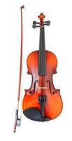 violín clásico de madera con arco francés foto
