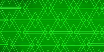 Light Green vector background with triangles.