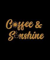 Coffee and Sunshine logo design vector