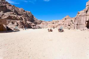 panorama of Street of Facades, Petra photo